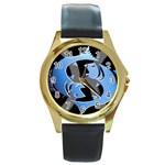 Zodiac-12 Round Gold Metal Watch