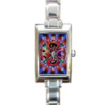 Conception Mandala Rectangular Italian Charm Watch