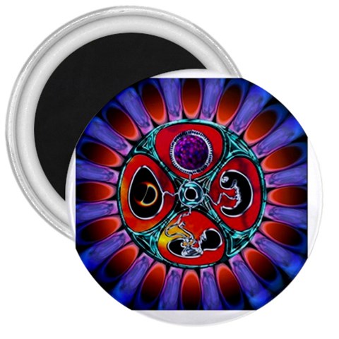 Conception Mandala 3  Magnet from ArtsNow.com Front