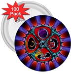 Conception Mandala 3  Button (100 pack)