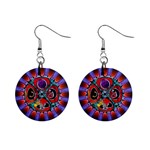 Conception Mandala 1  Button Earrings