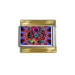 Conception Mandala Gold Trim Italian Charm (9mm)