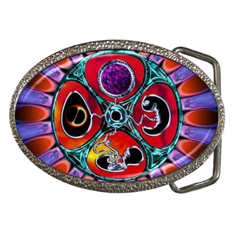 Conception Mandala Belt Buckle from ArtsNow.com Front