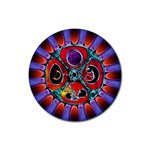 Conception Mandala Rubber Round Coaster (4 pack)