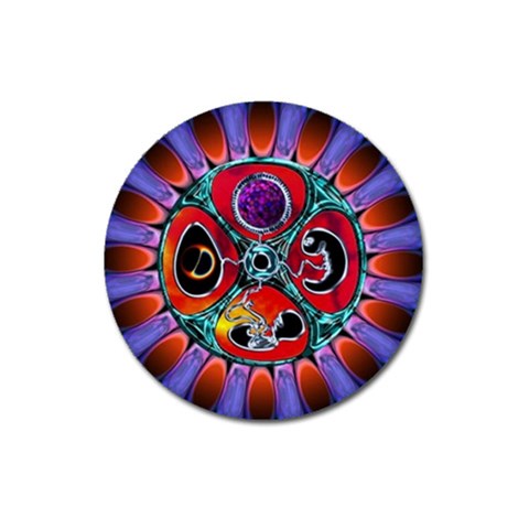 Conception Mandala Magnet 3  (Round) from ArtsNow.com Front