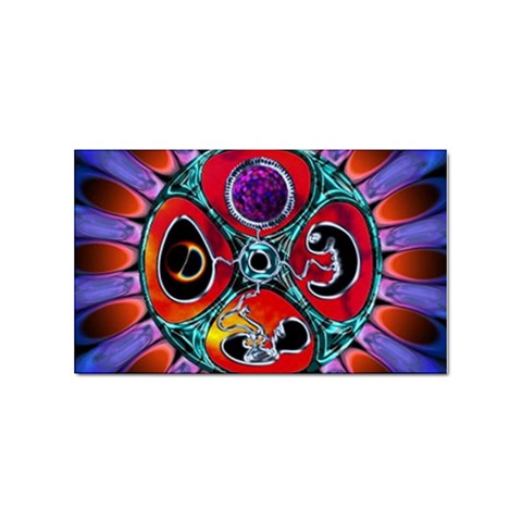 Conception Mandala Sticker Rectangular (10 pack) from ArtsNow.com Front