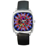 Conception Mandala Square Metal Watch