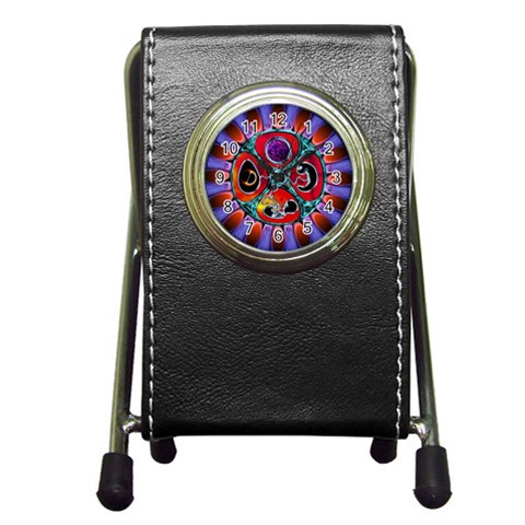 Conception Mandala Pen Holder Desk Clock from ArtsNow.com Front