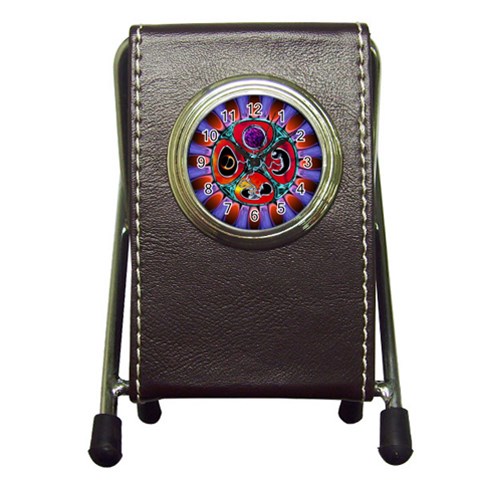 Conception Mandala Pen Holder Desk Clock from ArtsNow.com Front