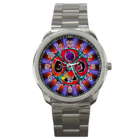 Conception Mandala Sport Metal Watch from ArtsNow.com Front