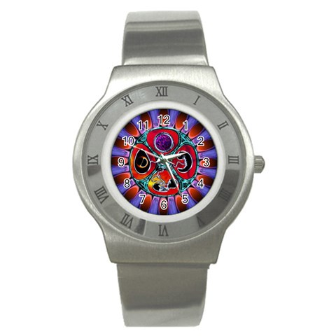 Conception Mandala Stainless Steel Watch from ArtsNow.com Front