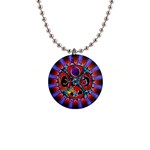 Conception Mandala 1  Button Necklace