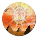 Divine Rayship Round Mousepad