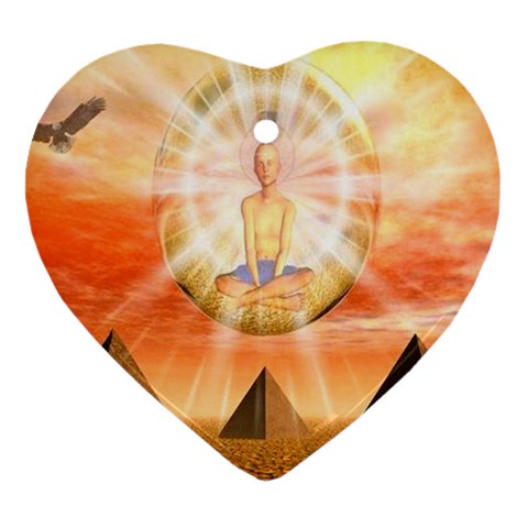 Divine Rayship Ornament (Heart) from ArtsNow.com Front