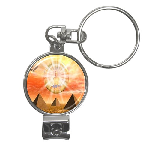 Divine Rayship Nail Clippers Key Chain from ArtsNow.com Front