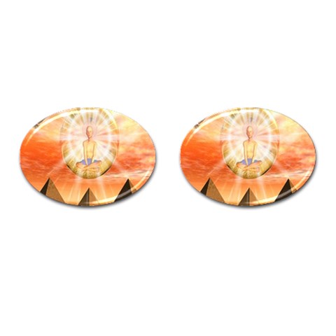 Divine Rayship Cufflinks (Oval) from ArtsNow.com Front(Pair)