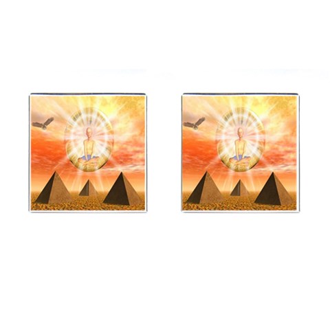 Divine Rayship Cufflinks (Square) from ArtsNow.com Front(Pair)