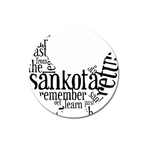 Sankofashirt Magnet 3  (Round) from ArtsNow.com Front