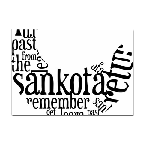 Sankofashirt A4 Sticker 10 Pack from ArtsNow.com Front