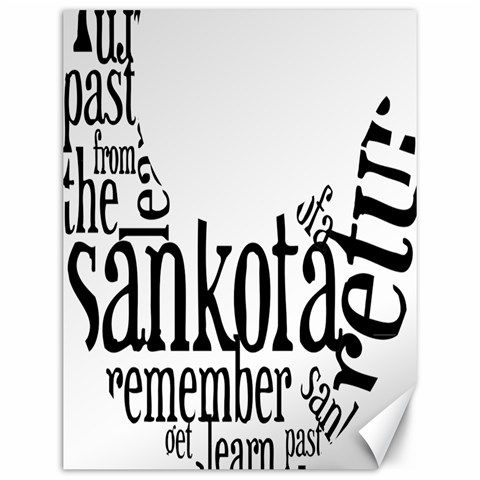 Sankofashirt Canvas 12  x 16  (Unframed) from ArtsNow.com 11.86 x15.41  Canvas - 1