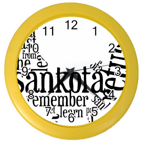 Sankofashirt Wall Clock (Color) from ArtsNow.com Front