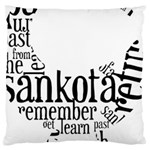 Sankofashirt Large Cushion Case (Single Sided) 