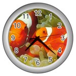 ocean-paradise Wall Clock (Silver)