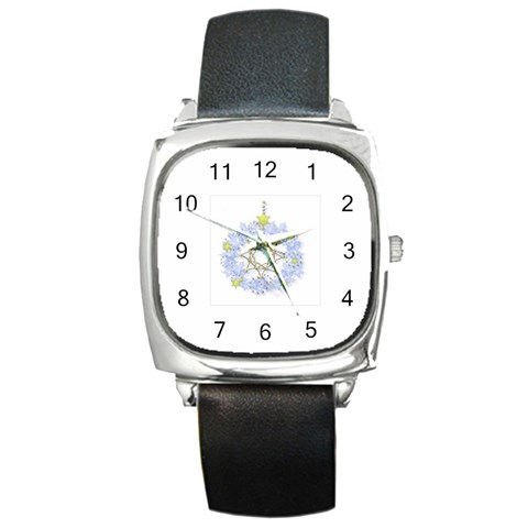 Xmas II Square Metal Watch from ArtsNow.com Front