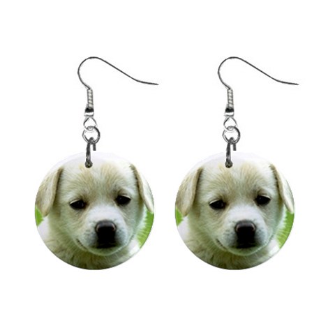 Dog_3 1  Button Earrings from ArtsNow.com Front