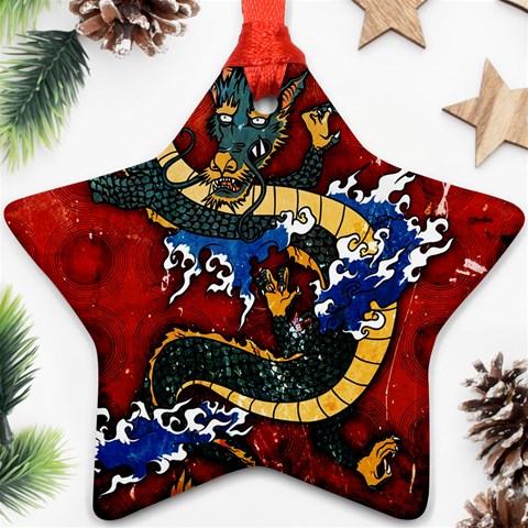 Dragon Ornament (Star) from ArtsNow.com Front