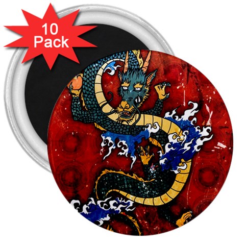 Dragon 3  Magnet (10 pack) from ArtsNow.com Front