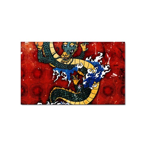 Dragon Sticker (Rectangular) from ArtsNow.com Front