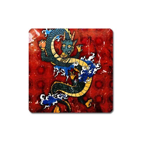 Dragon Magnet (Square) from ArtsNow.com Front