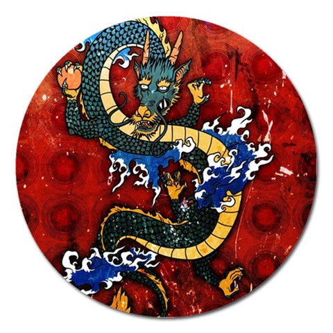 Dragon Magnet 5  (Round) from ArtsNow.com Front