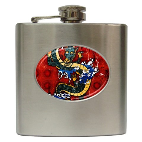 Dragon Hip Flask (6 oz) from ArtsNow.com Front