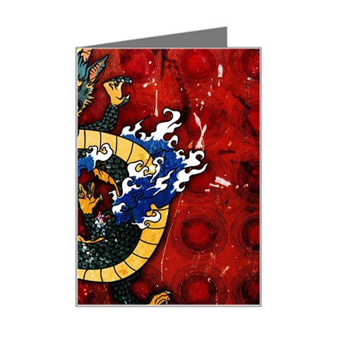 Dragon Mini Greeting Card from ArtsNow.com Left