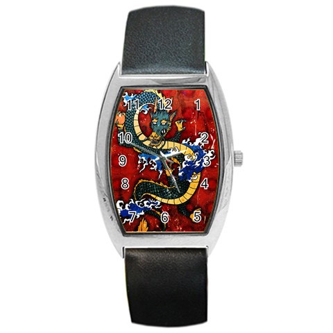 Dragon Barrel Style Metal Watch from ArtsNow.com Front