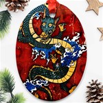 Dragon Oval Ornament (Two Sides)