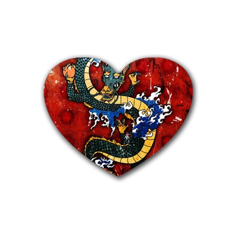 Dragon Rubber Coaster (Heart) from ArtsNow.com Front