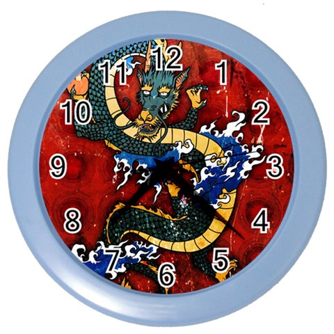 Dragon Color Wall Clock from ArtsNow.com Front