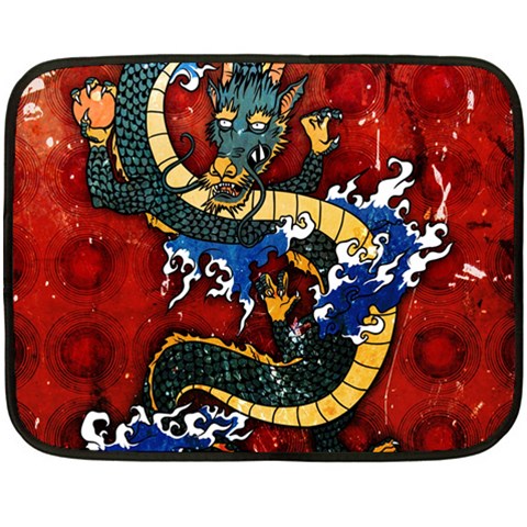 Dragon Double Sided Fleece Blanket (Mini) from ArtsNow.com 35 x27  Blanket Back