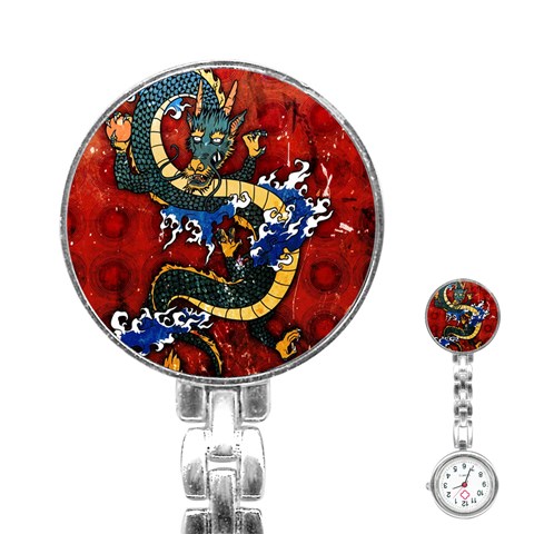 Dragon Stainless Steel Nurses Watch from ArtsNow.com Front