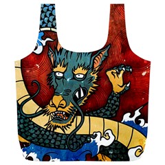 Dragon Full Print Recycle Bag (XL) from ArtsNow.com Front