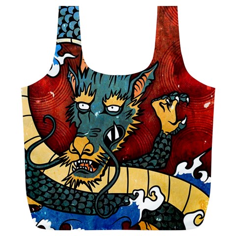 Dragon Full Print Recycle Bag (XL) from ArtsNow.com Back