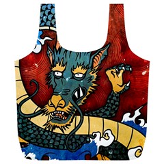 Dragon Full Print Recycle Bag (XL) from ArtsNow.com Back