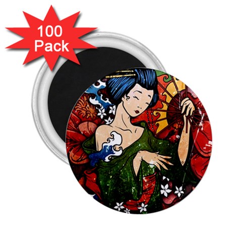 Geisha 2.25  Magnet (100 pack)  from ArtsNow.com Front