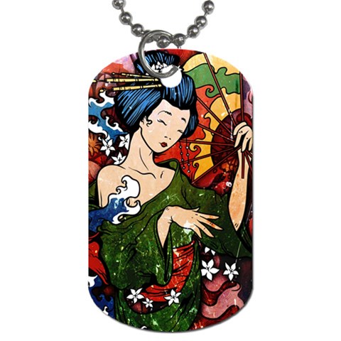 Geisha Dog Tag (One Side) from ArtsNow.com Front