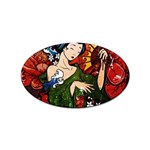 Geisha Sticker Oval (10 pack)