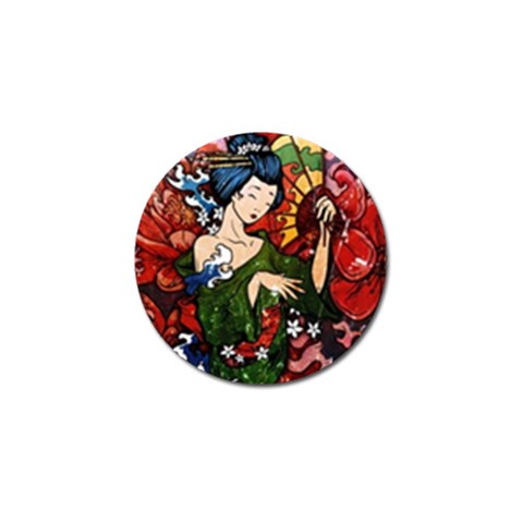 Geisha Golf Ball Marker from ArtsNow.com Front