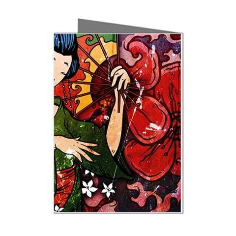 Geisha Mini Greeting Cards (Pkg of 8) from ArtsNow.com Left